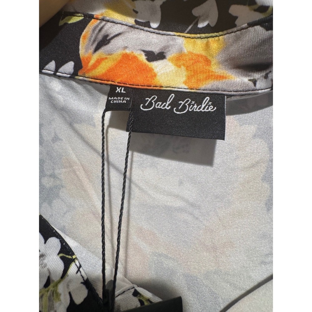 Bad Birdie Mens Golf‎ Polo Shirt XL Black Floral NEW Short Sleeve Polo - Picture 5 of 8